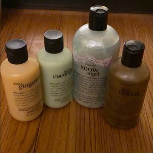Philosophy 4 Count Shower Gel, Bubblebath, Shampoo